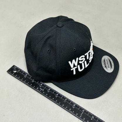 WSTSS TULSA We Saw The Same Sunset Snapback Hat Authentic Yupoong Black (New)