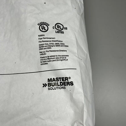 BASF MasterFiber MAC 360 FF Synthetic Hybrid Fiber 5 Bags 5 lbs each (New)