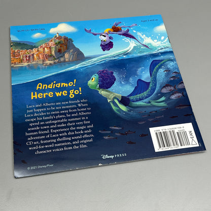 DISNEY PIXAR 10-PK! Luca Read-Along Storybook and CD Paperback Books (AS-IS)