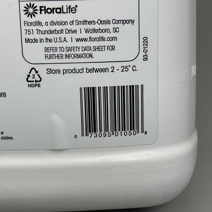 SMITHERS OASIS FloraLife Clear Crowning Glory 1 Gallon Clear (New)