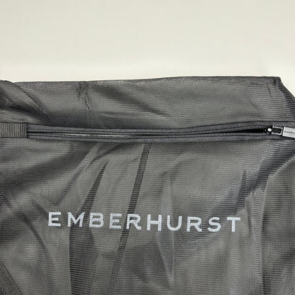 EMBERHURST 4 Pack! Mesh Carry Wash Bag With Zipper and Carrying handle Black (New)