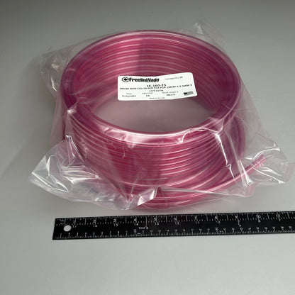 FREELIN-WADE Tubing 50 ft Transparent Red 1E-160-25 (New)