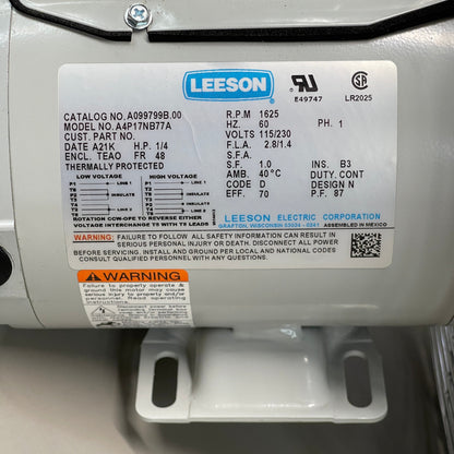 CANARM Tube Fan 12" Stainless Steel 1/4 HP Leeson Motor TF12S.S. CF1740 (New)
