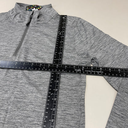ZUSA Pull Over Shirt Long Sleeve Brisk Quarter Zip Women's Sz M Charcoal Heather (New)