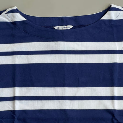 TOMMY BAHAMA Women's French Terrace Bell Sleeve Popover Island Navy Size S (New)