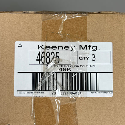 KEENEY 3-PACK of Brass Direct Connect 1-1/2 in. Branch Tailpiece 7/8 in. OD Outlet (New)