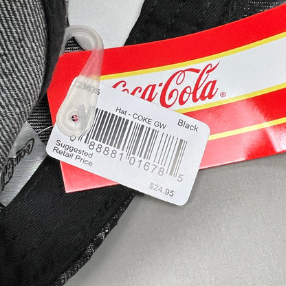 COCA-COLA Baseball Cap Strap Back Sz One Size Black 23635 (New)