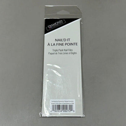 DIAMOND COSMETICS (3 PACKS of 3) Holiday Nail Files Multiple Prints 85386DT
