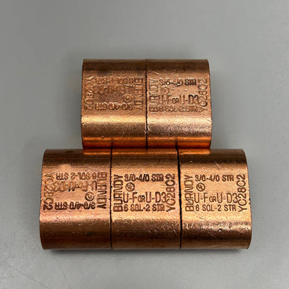 BURNDY 5-PACK Copper Tap Connectors YC28C2 (New)