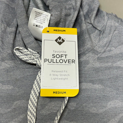 MEMBERS MARK Favorite Soft Pullover Light Grey Camo Size Medium (New)