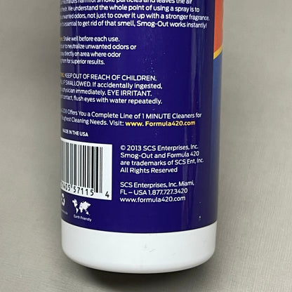 FORMULA 420 Smog-Out (12 PACK) Odor Neutralizer 2 oz (New)