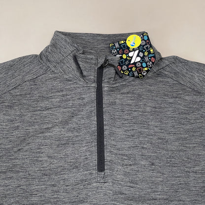 ZUSA Pull Over Shirt Long Sleeve Brisk Quarter Zip Women's Sz M Black Heather (New)