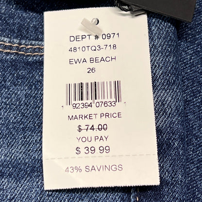 ARTICLES OF SOCIETY Ewa Beach Denim Jeans Women's Sz 26 Blue 4810TQ3-718 (New)