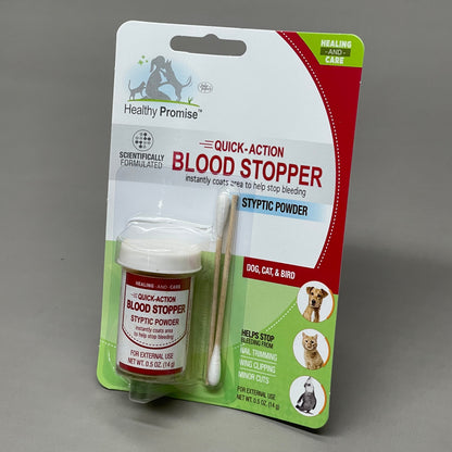 ZA@ FOUR PAWS Pack of 3 Quick Action Blood Stopper Styptic Powder Bottles 0.5oz BB 03/24 (New)