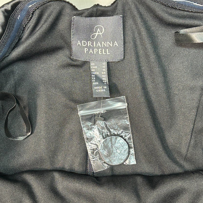 ADRIANNA PAPELL Velvet Tuxedo Top Black Size 12 (New)