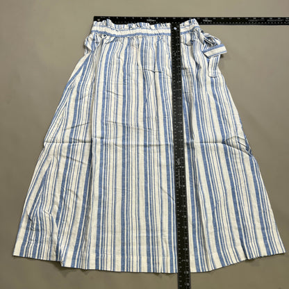 TOMMY BAHAMA Women's Shell Yea Stripe Midi Skirt Turkish Sea Size XS (New)
