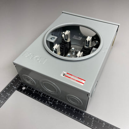EATON B-Line 11 Meter Socket 125A 4 Jaw 1PH, NEMA 3R Top Feed 125 Amp (New)