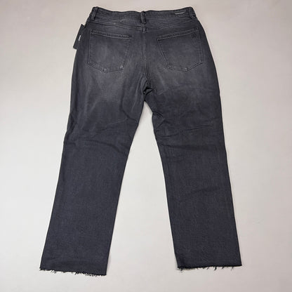 ARTICLES OF SOCIETY Kate Eleele Raw Hem Cropped Jeans Women's Sz 29 Black 4810TQB-720 (New)