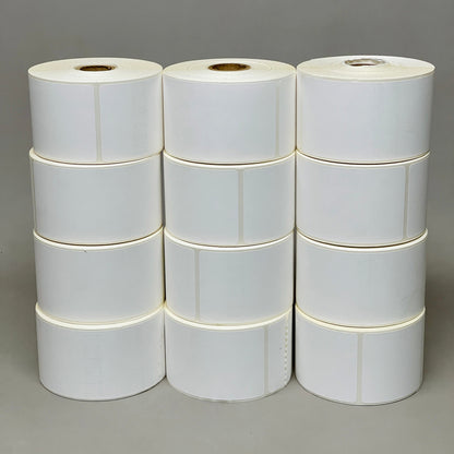 VASNA TT (12 PACK) Synthetic Thermal Transfer labels 250 /roll 2.25" x 6"