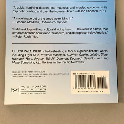 Adjustment Day: A Novel Paperback Book by Chuck Palahniuk (New)
