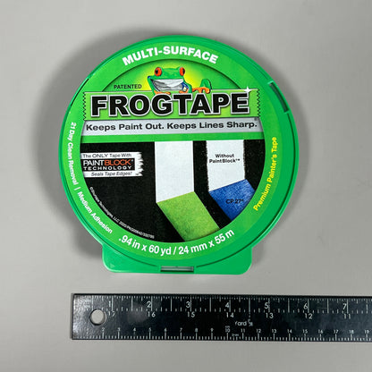 2-PK SHURTAPE FROGTAPE Multi-Surface Masking Tape Green 0.94 in x 60 yd 332785 (New)