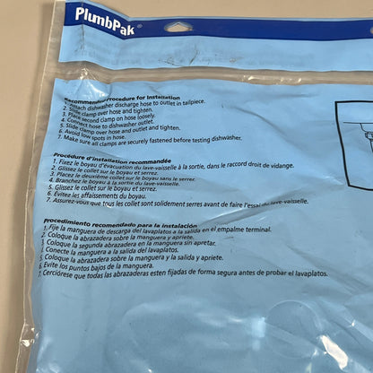 PLUMB PAK Dishwasher Discharge Hose With Clamps 6 In. (New)
