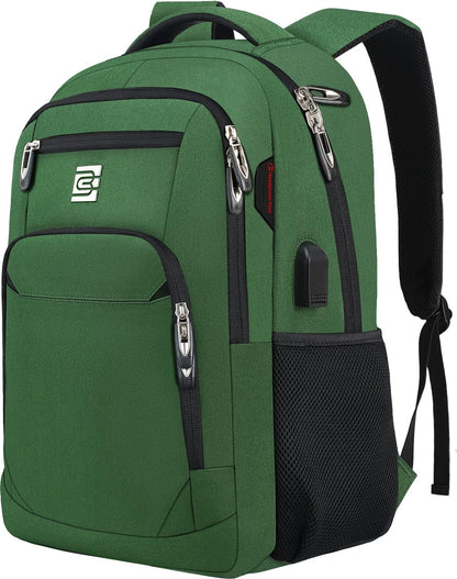 Slim Anti Theft Laptop Backpack 15.6 Inch USB Charging Travel Bag