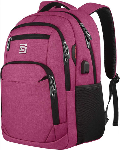 Slim Anti Theft Laptop Backpack 15.6 Inch USB Charging Travel Bag