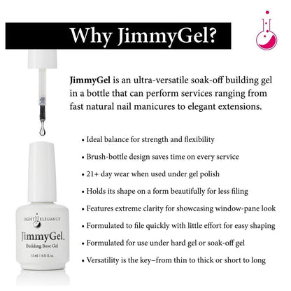 Light Elegance JimmyGel Soak-Off Building Base - Clear