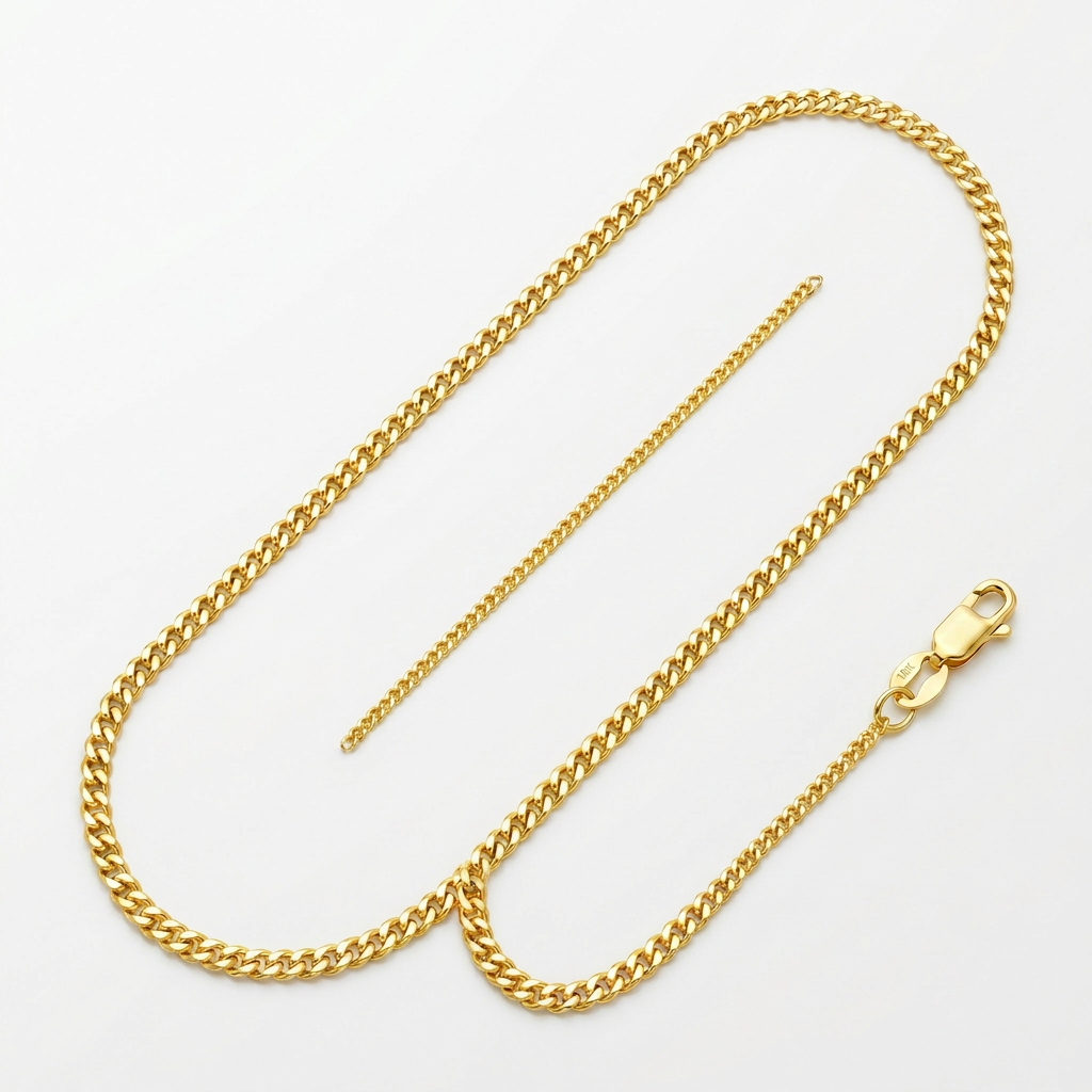 10k Yellow Gold Gourmette Chain 1.5mm