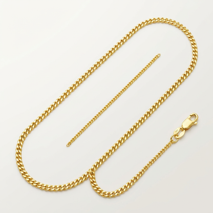 10k Yellow Gold Gourmette Chain 1.5mm