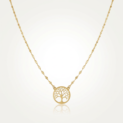 14K Yellow Gold Tree of Life Necklace