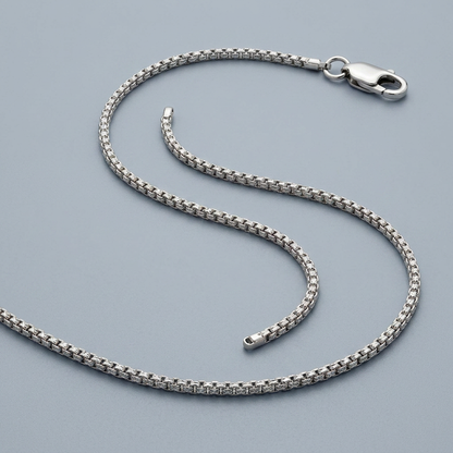 14k White Gold Milano Chain 1.1mm