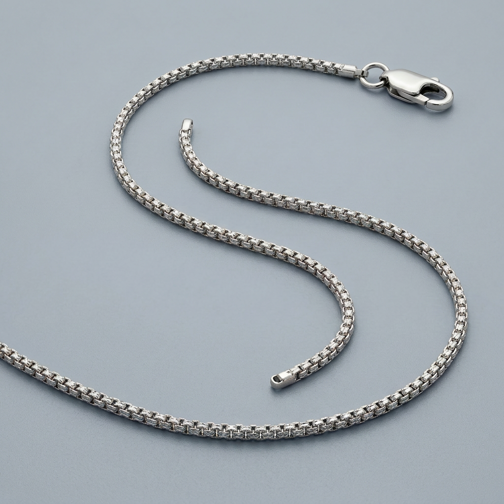 14k White Gold Milano Chain 1.1mm