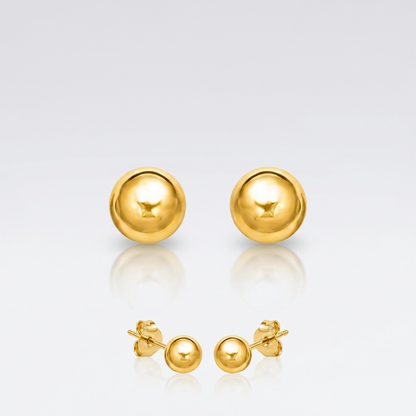 14k Yellow Gold Ball Style Stud Earrings (4.0 mm)