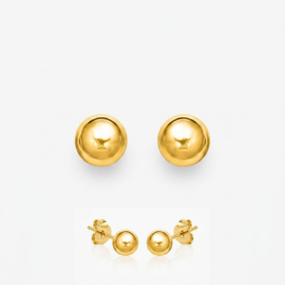 14k Yellow Gold Ball Style Stud Earrings (4.0 mm)
