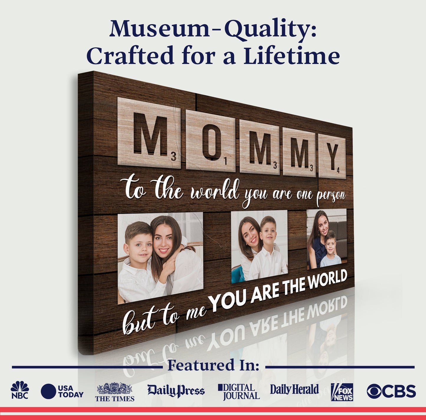 Mother's Day Sign To Me You Are The World