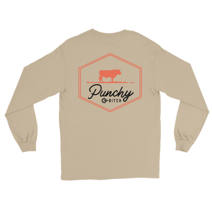 Punchy B Cow Long Sleeve