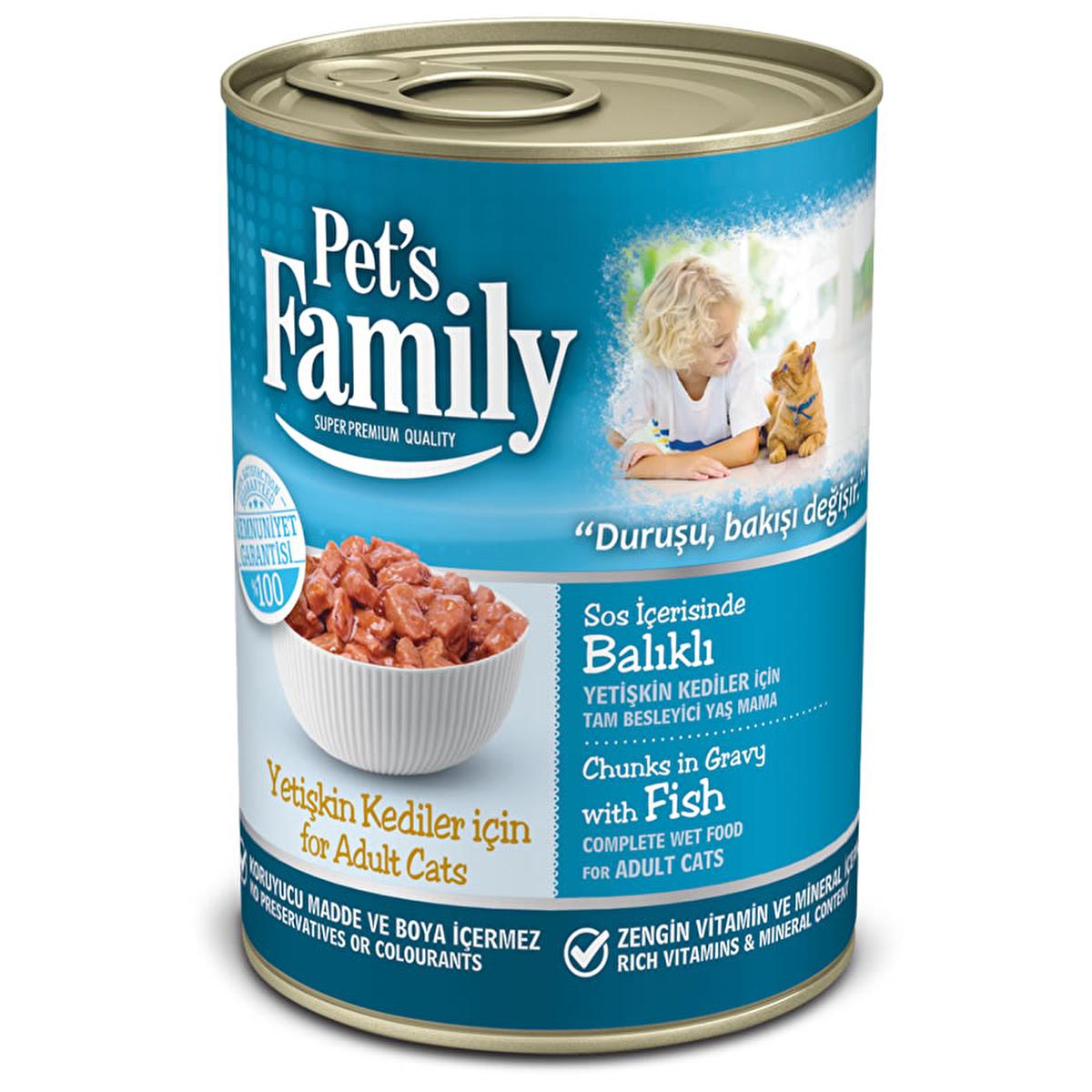 Pet's Family Wet Cat Food - Tuna Flavor 400g - Adult Cat Nutrition