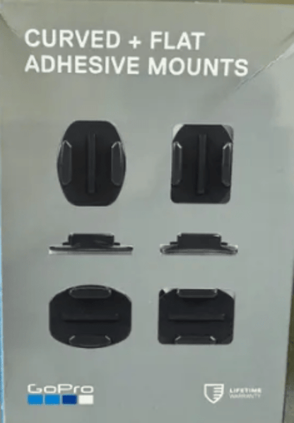 GoPro Adhesive Mounts, 3 Curved + 3 Flat Sticky Mounts
