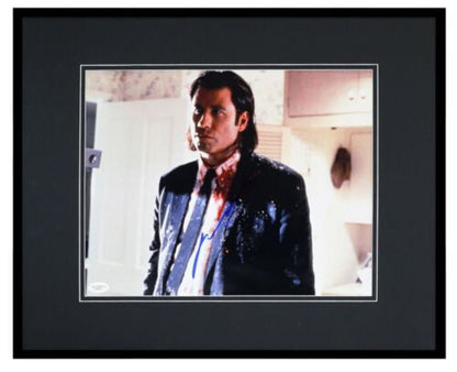 John Travolta Signed "Pulp Fiction" Custom Framed Photo Display (JSA)