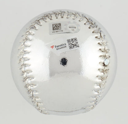 Ozzie Smith Signed Chrome Baseball (MLB & Fanatics)