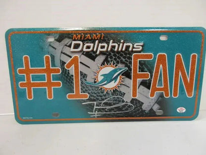 Tua Tagovailoa Dolphins Signed License Plate (PAAS COA)