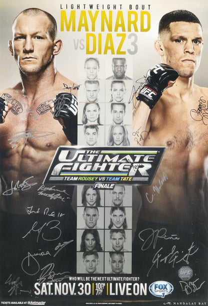 UFC Maynard vs Diaz LE 27x39 Poster, 20 Signatures (UFC)