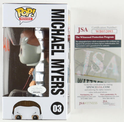 Will Sandin Signed "Michael Myers" #03 Halloween Funko Pop! Vinyl Figure (JSA)