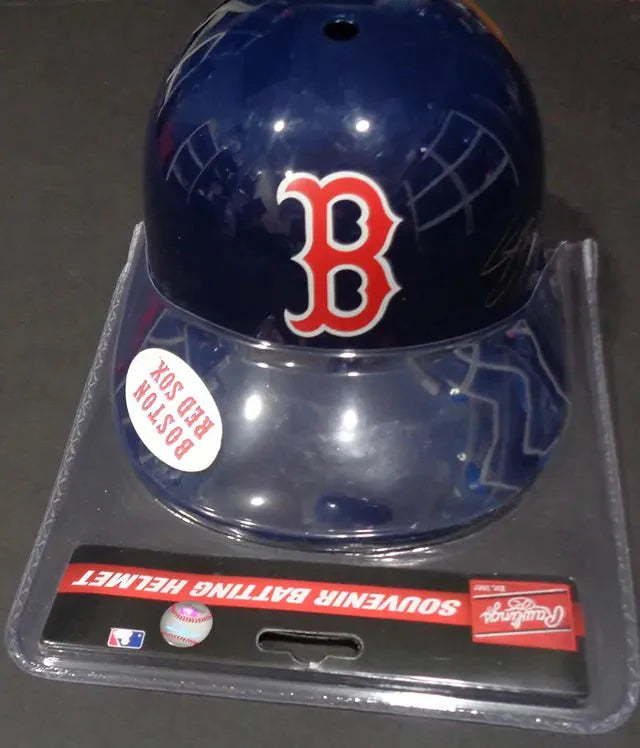 John Schreiber Red Sox Autographed Souvenir Helmet (Full Time COA)