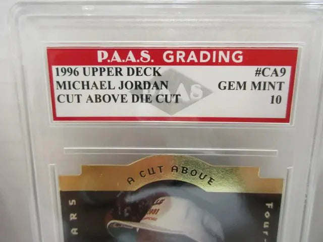Michael Jordan 1996 Upper Deck Cut Above #CA9 (PAAS 10)