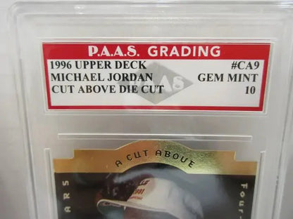 Michael Jordan 1996 Upper Deck Cut Above #CA9 (PAAS 10)