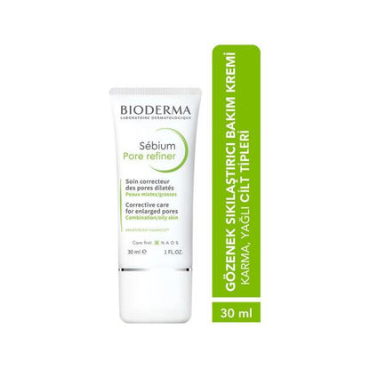 Bioderma Sebium Pore Refiner Face Moisturizer for Combination/Oily Skin - Lightweight, Non-Greasy, Pore Minimizing