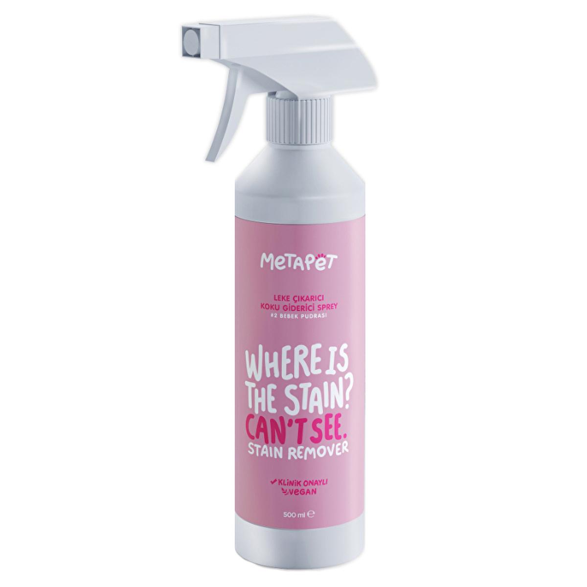 Metapet Pet Stain and Odor Remover Spray - Antibacterial, Non-Toxic, and Safe for Pets - 16.91 fl oz